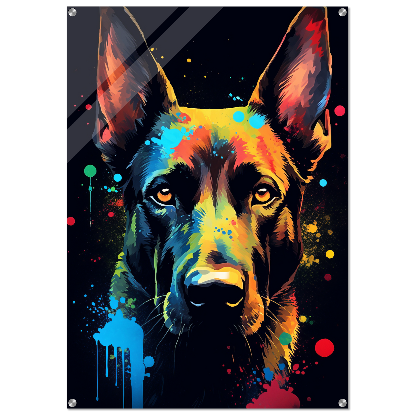 Malinois dog pop art (DOG339)
