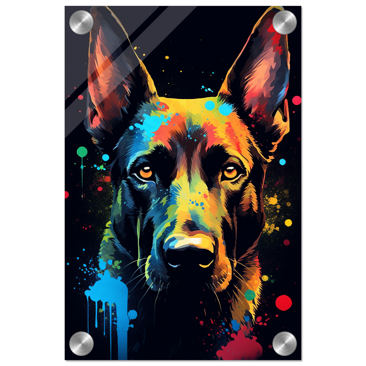 Malinois dog pop art (DOG339)