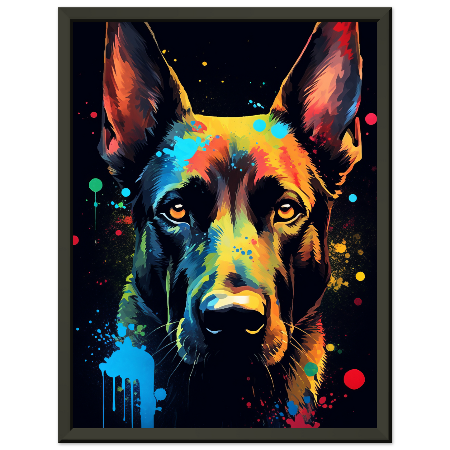 Malinois dog pop art (DOG339)