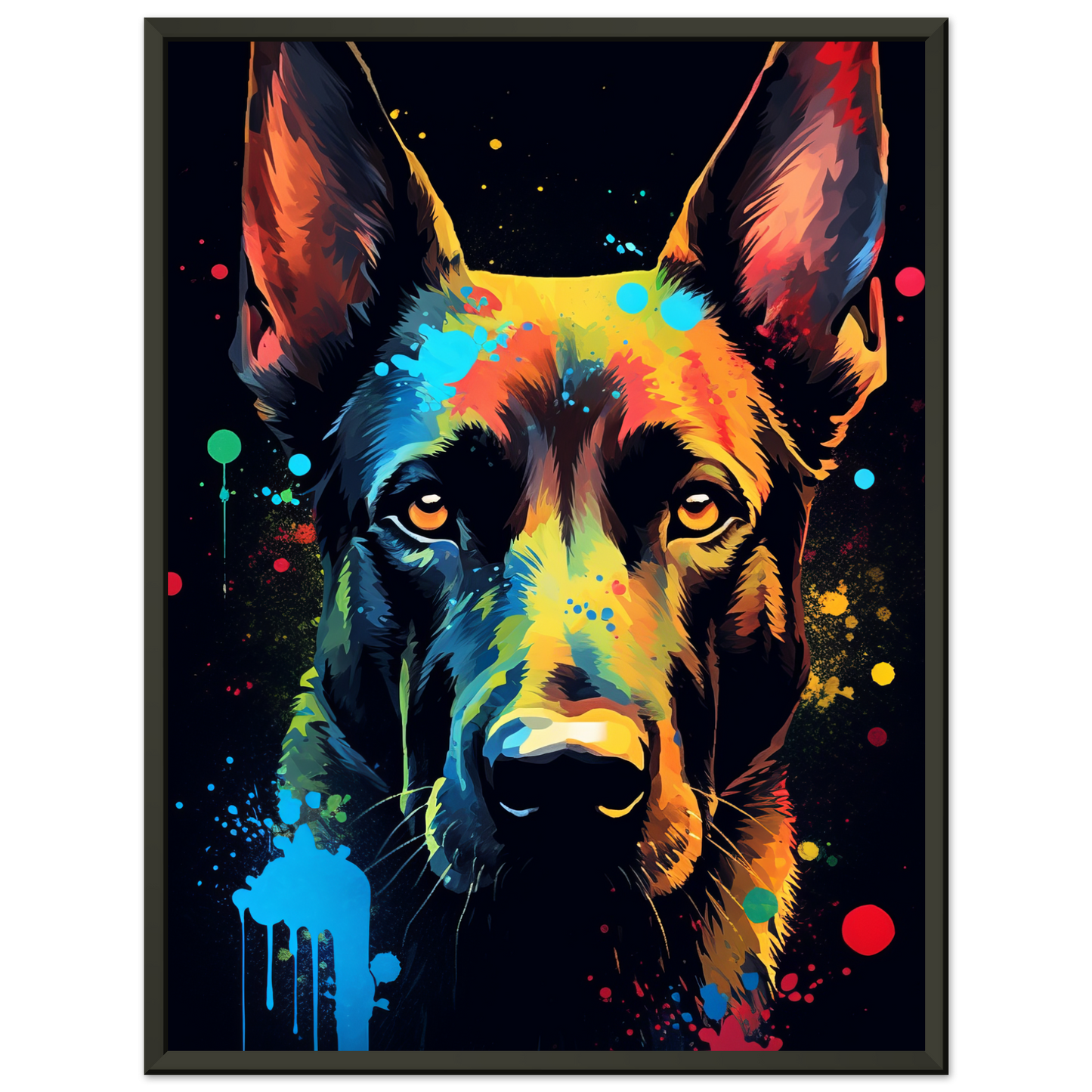 Malinois dog pop art (DOG339)