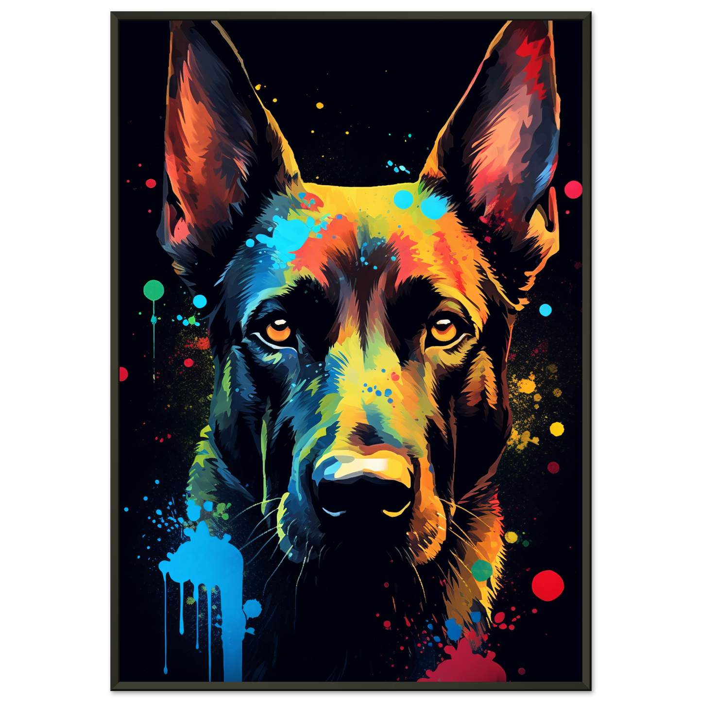Malinois dog pop art (DOG339)