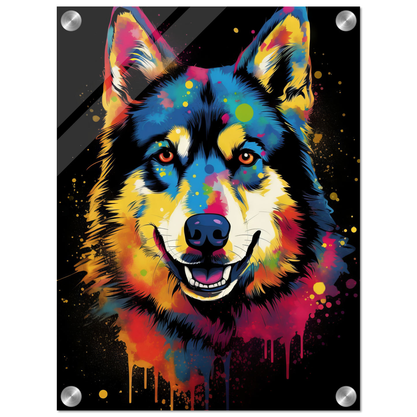 Dog Huskie Pop Art (DOG33)