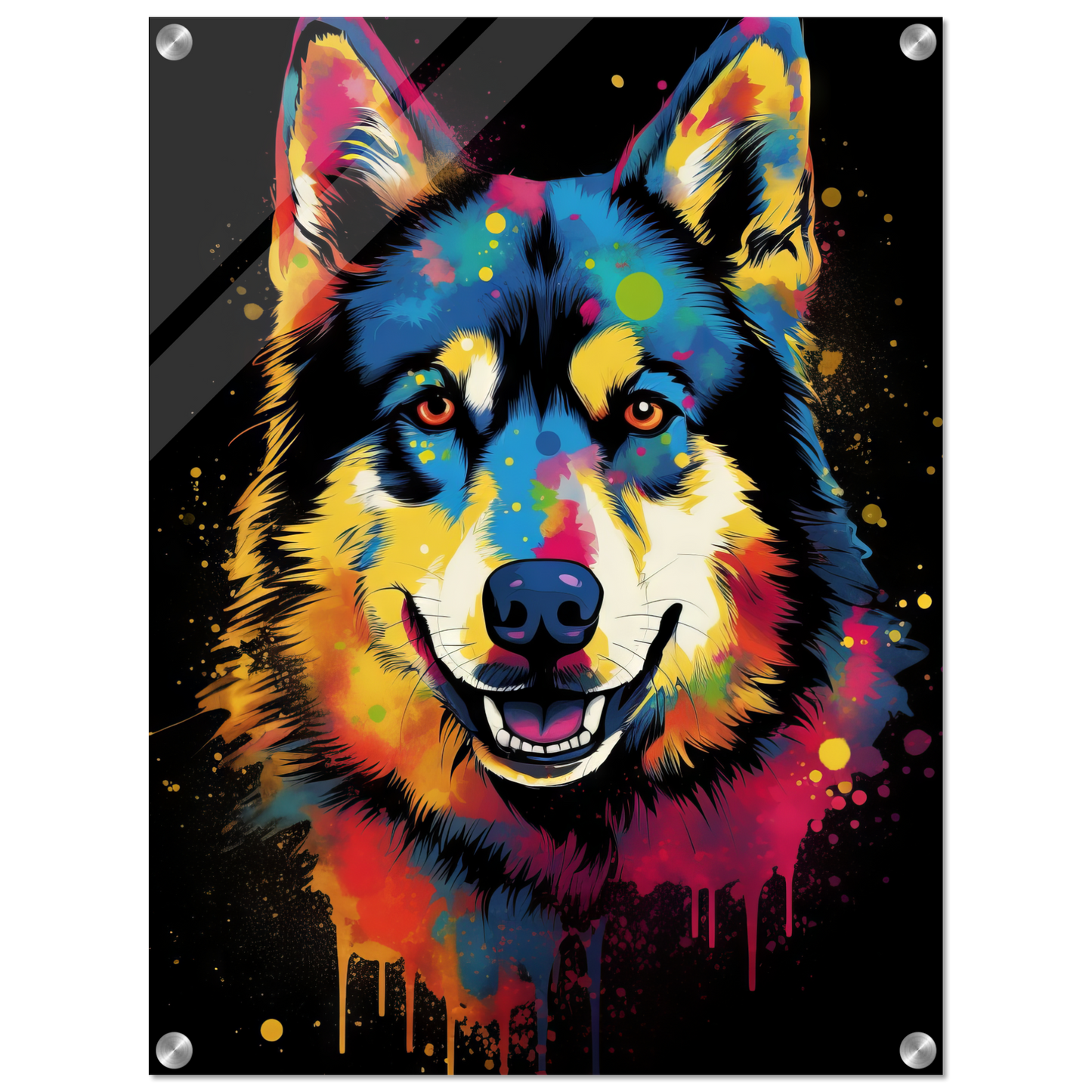Dog Huskie Pop Art (DOG33)