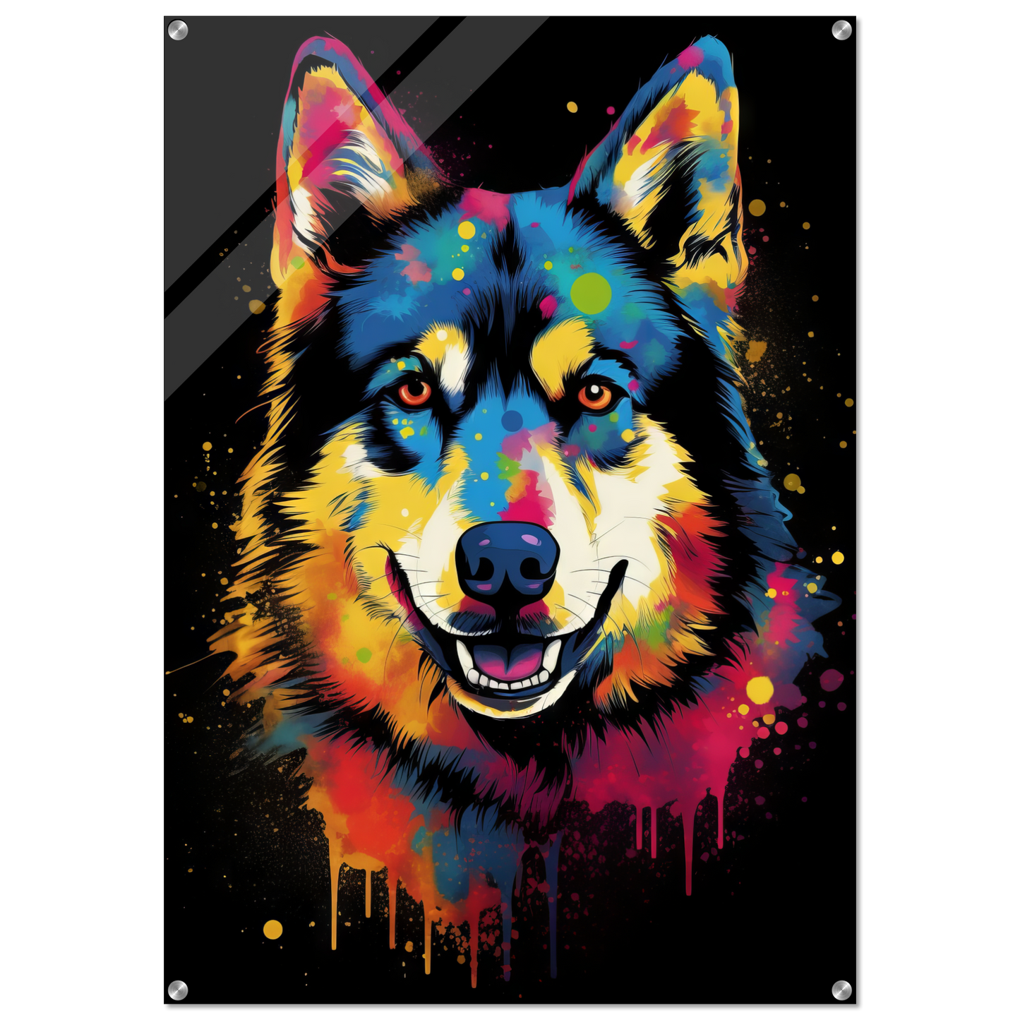 Dog Huskie Pop Art (DOG33)