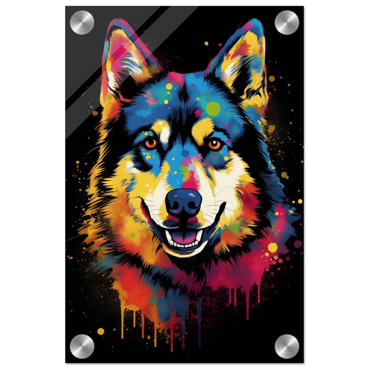 Dog Huskie Pop Art (DOG33)