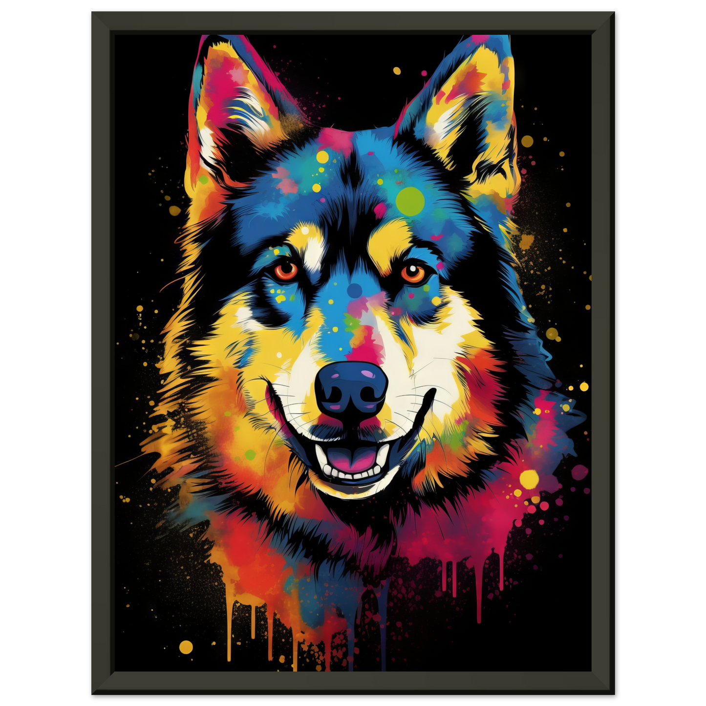 Dog Huskie Pop Art (DOG33)