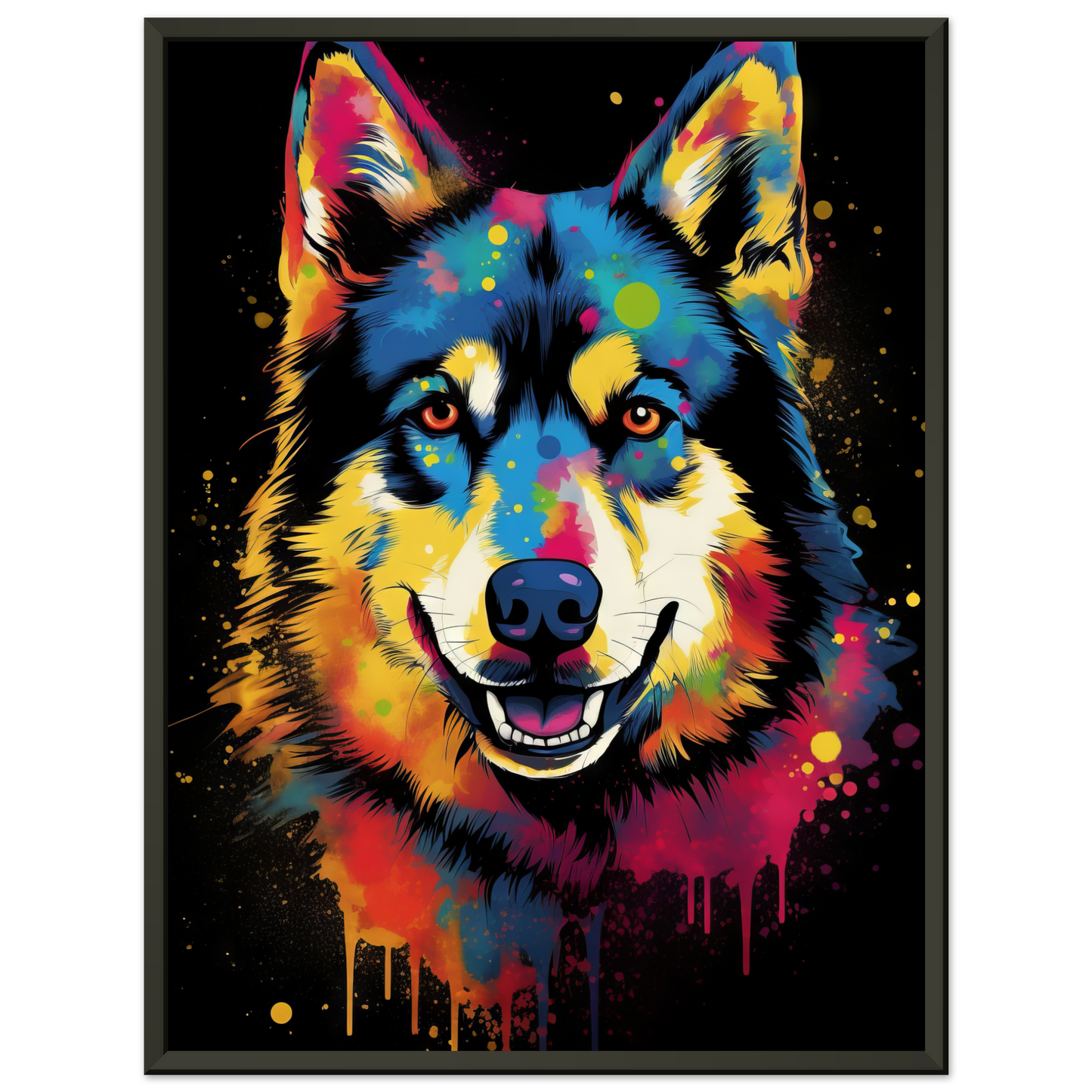 Dog Huskie Pop Art (DOG33)