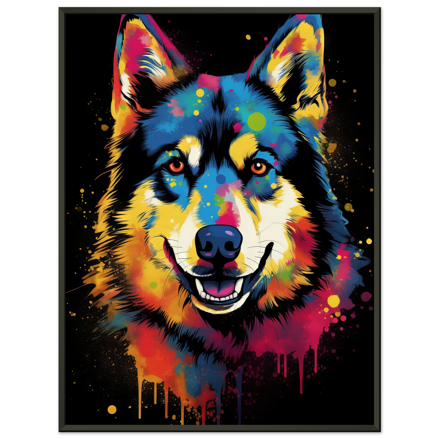 Dog Huskie Pop Art (DOG33)