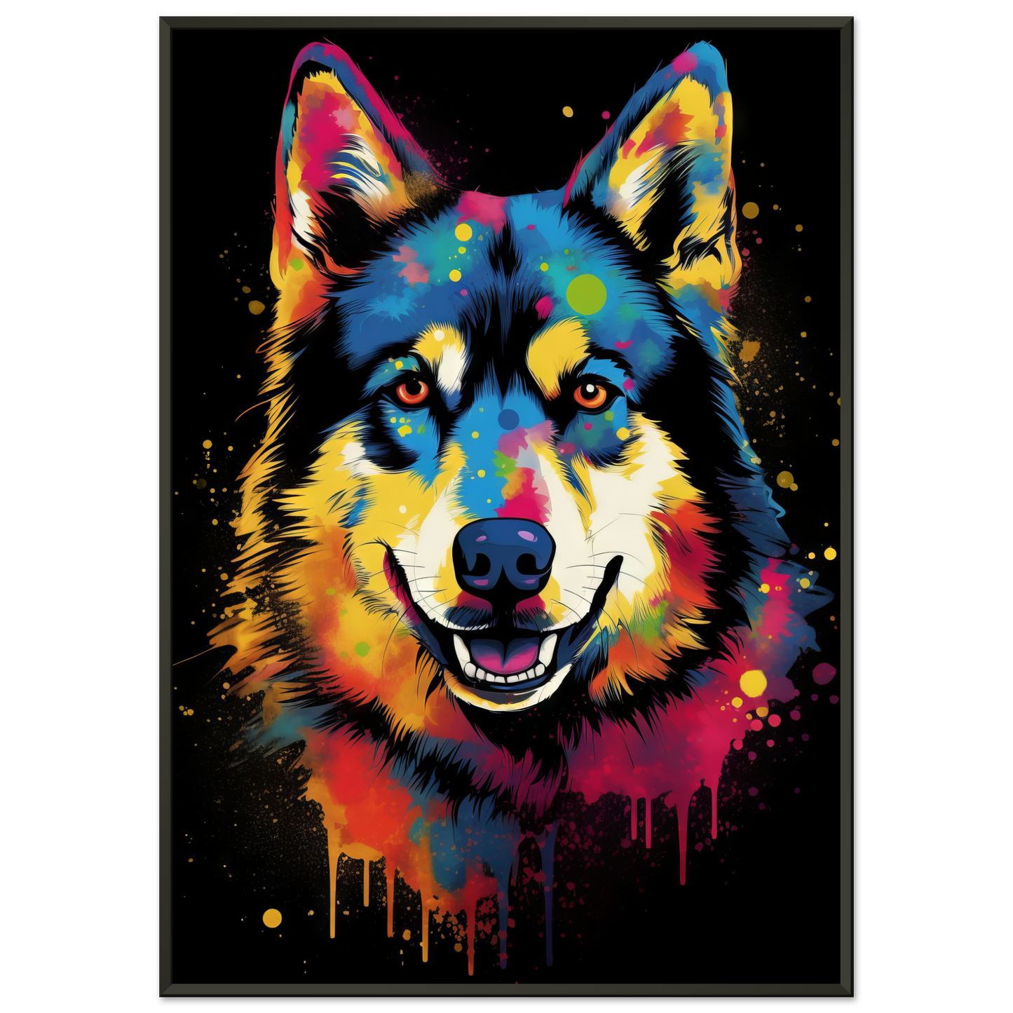 Dog Huskie Pop Art (DOG33)