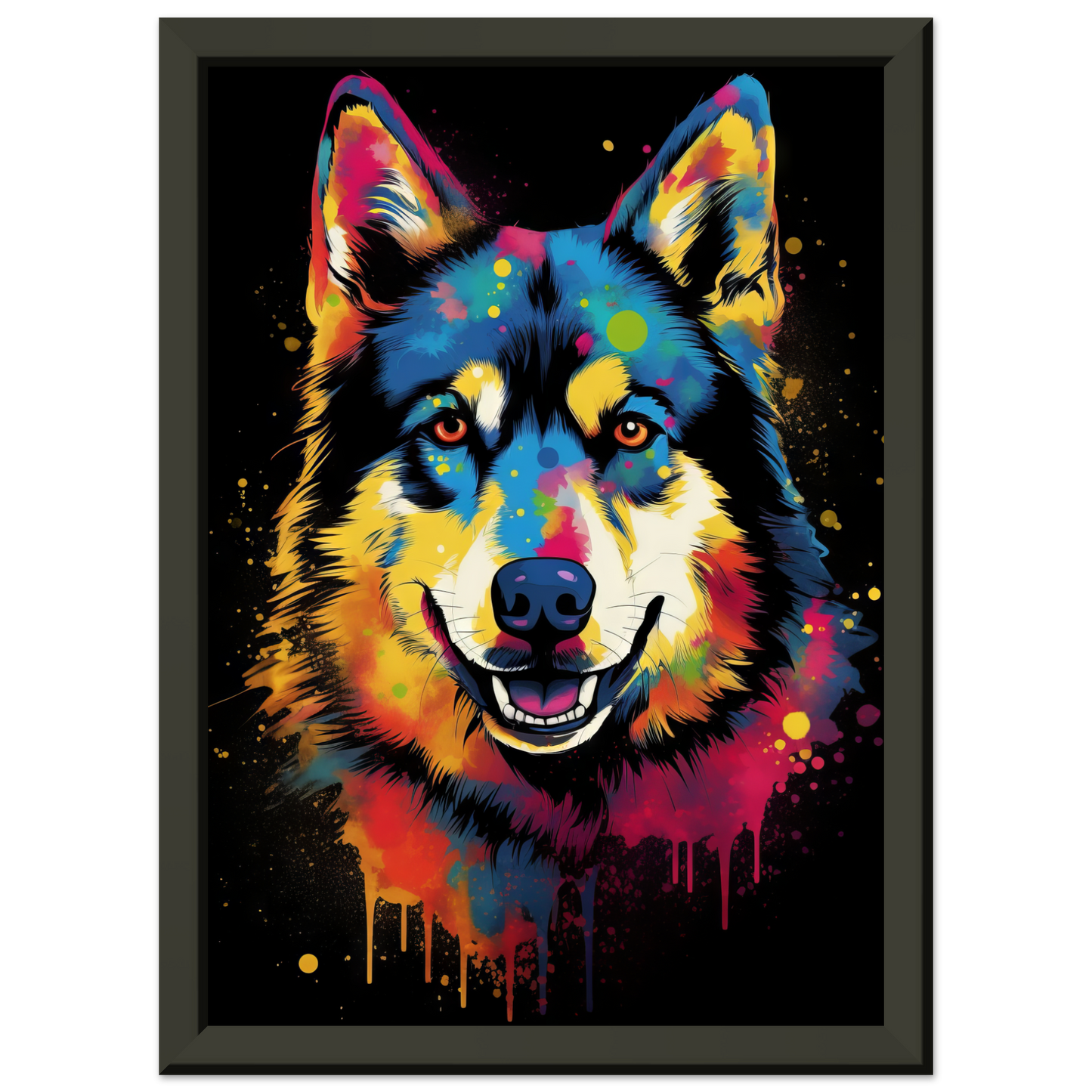 Dog Huskie Pop Art (DOG33)