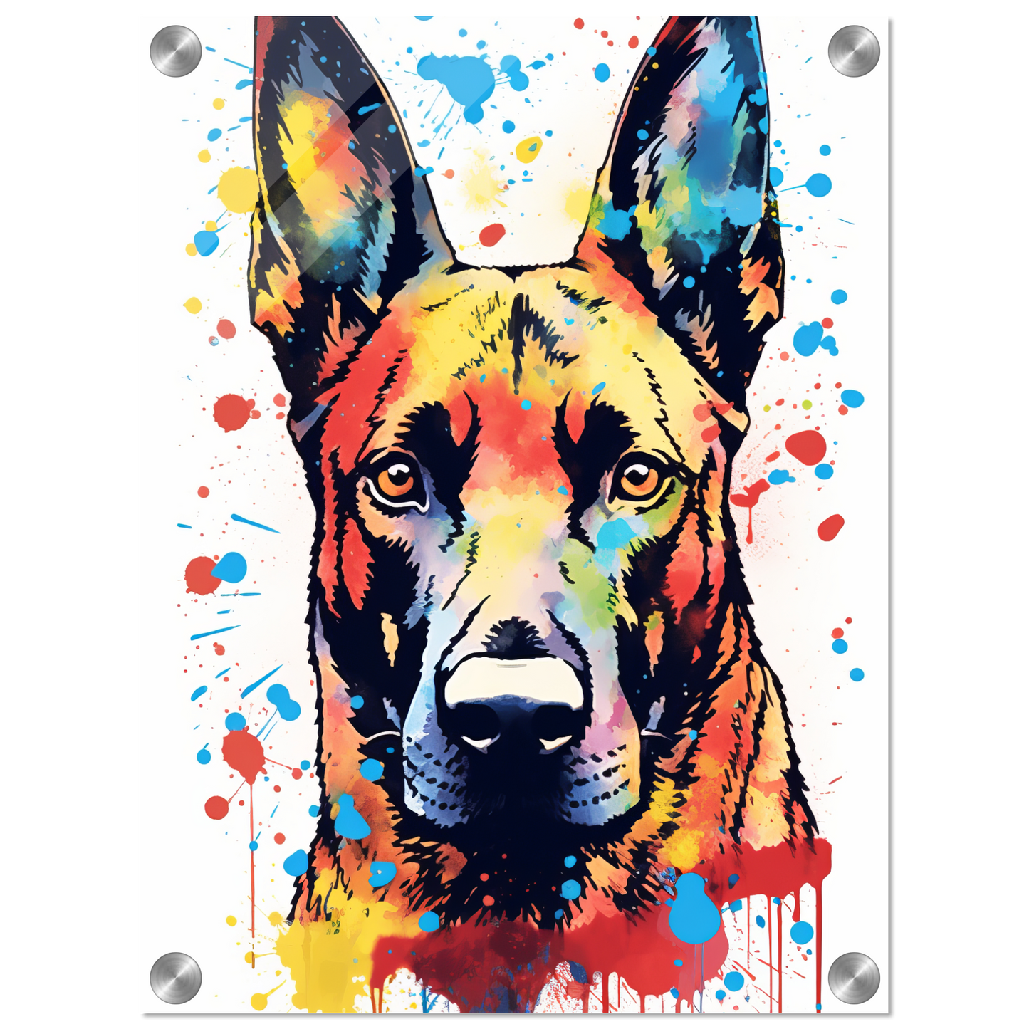 Malinois Hund Pop-Art (DOG341)