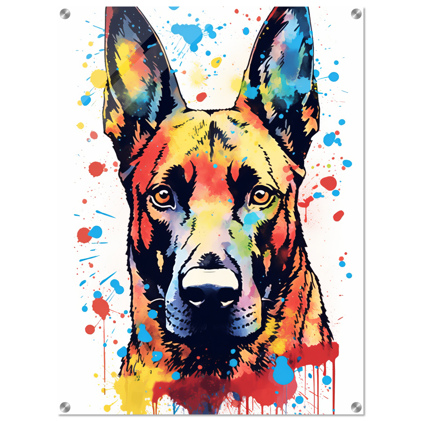 Malinois Hund Pop-Art (DOG341)