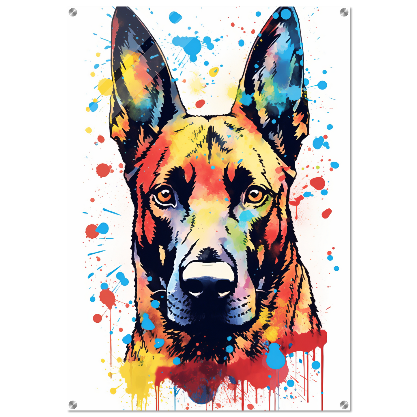 Malinois Hund Pop-Art (DOG341)