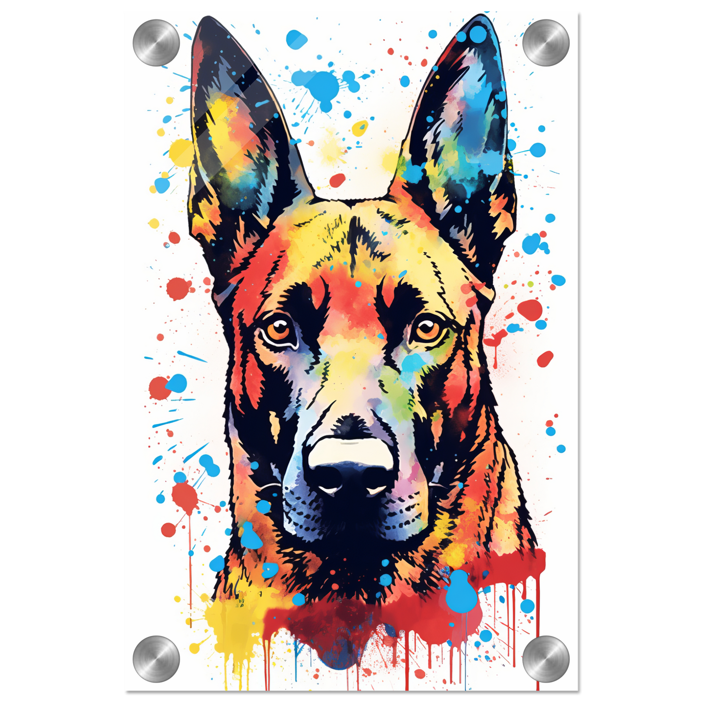 Malinois Hund Pop-Art (DOG341)