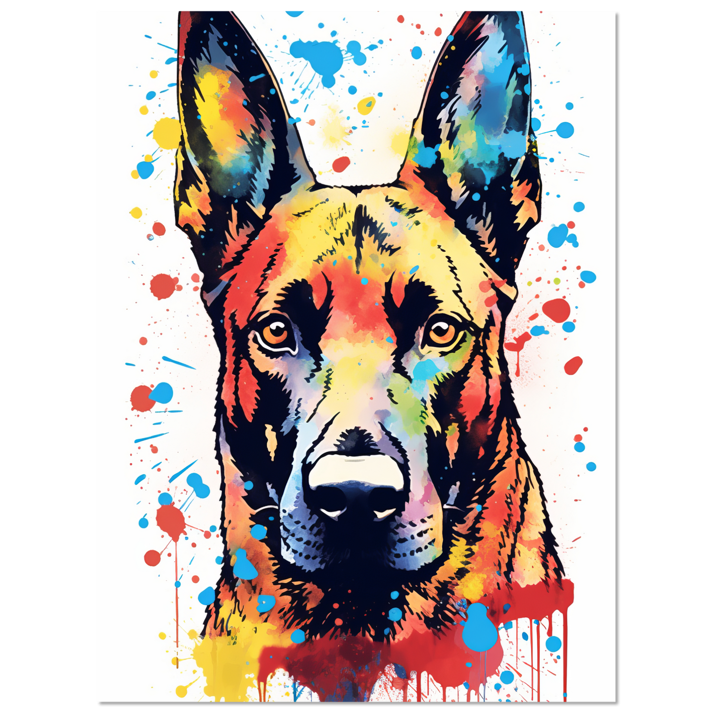 Malinois Hund Pop-Art (DOG341)