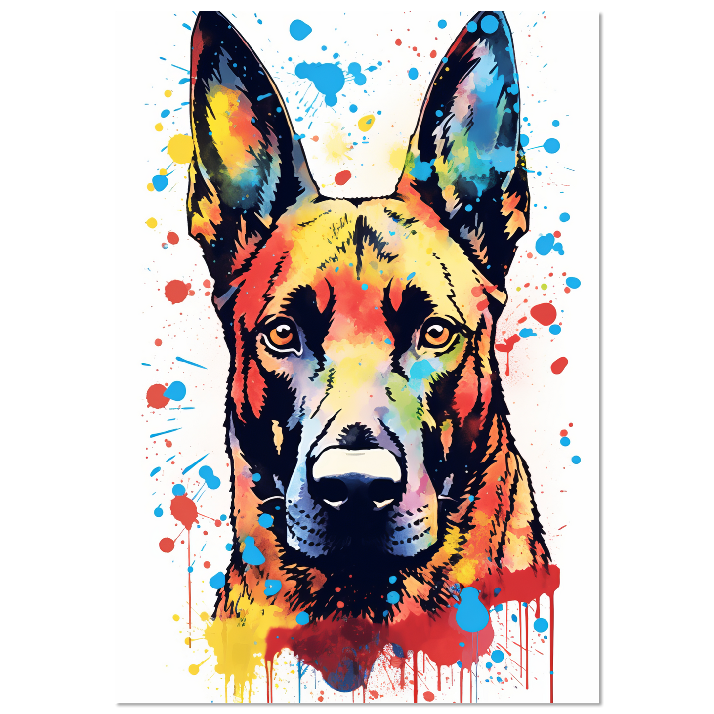 Malinois Hund Pop-Art (DOG341)