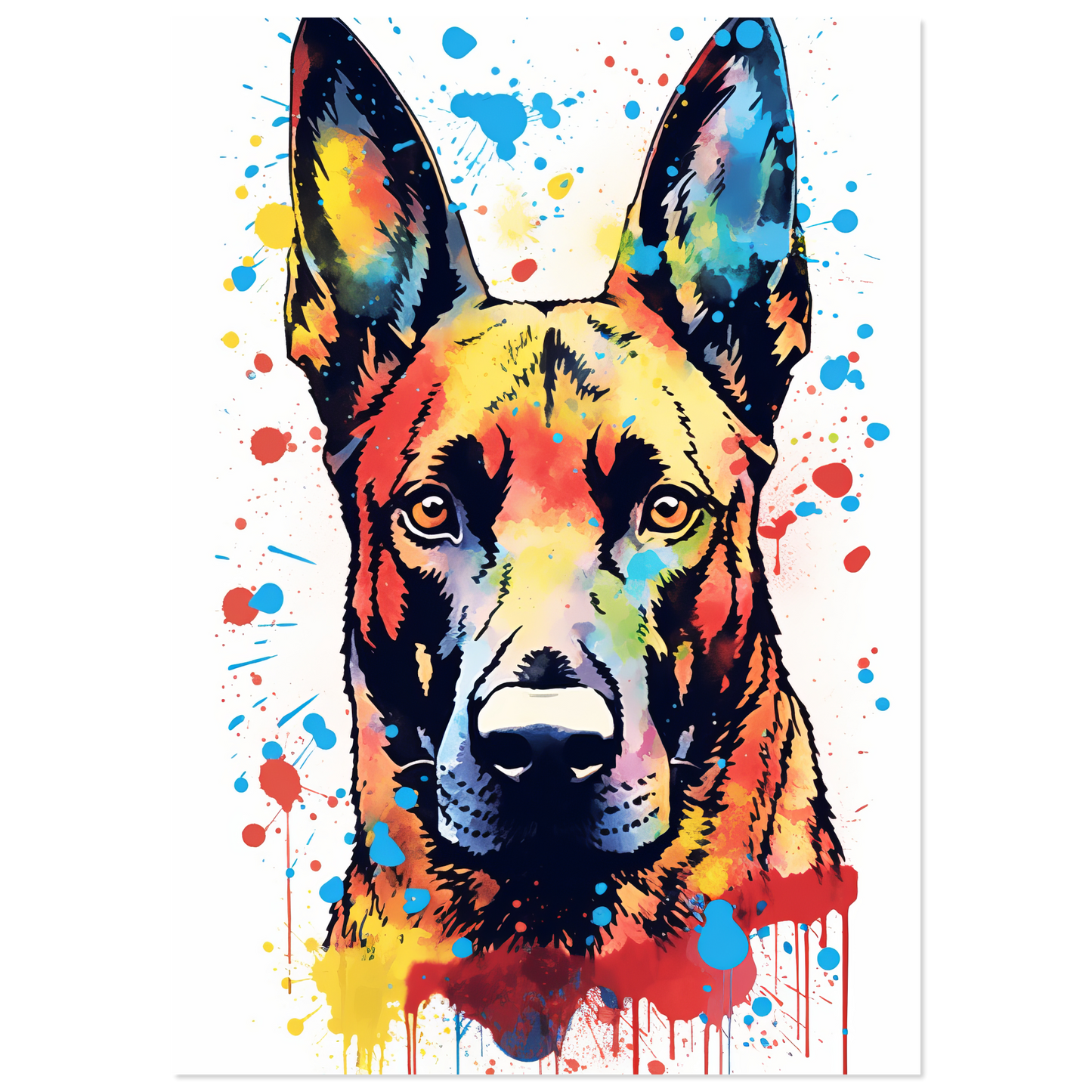 Malinois Hund Pop-Art (DOG341)
