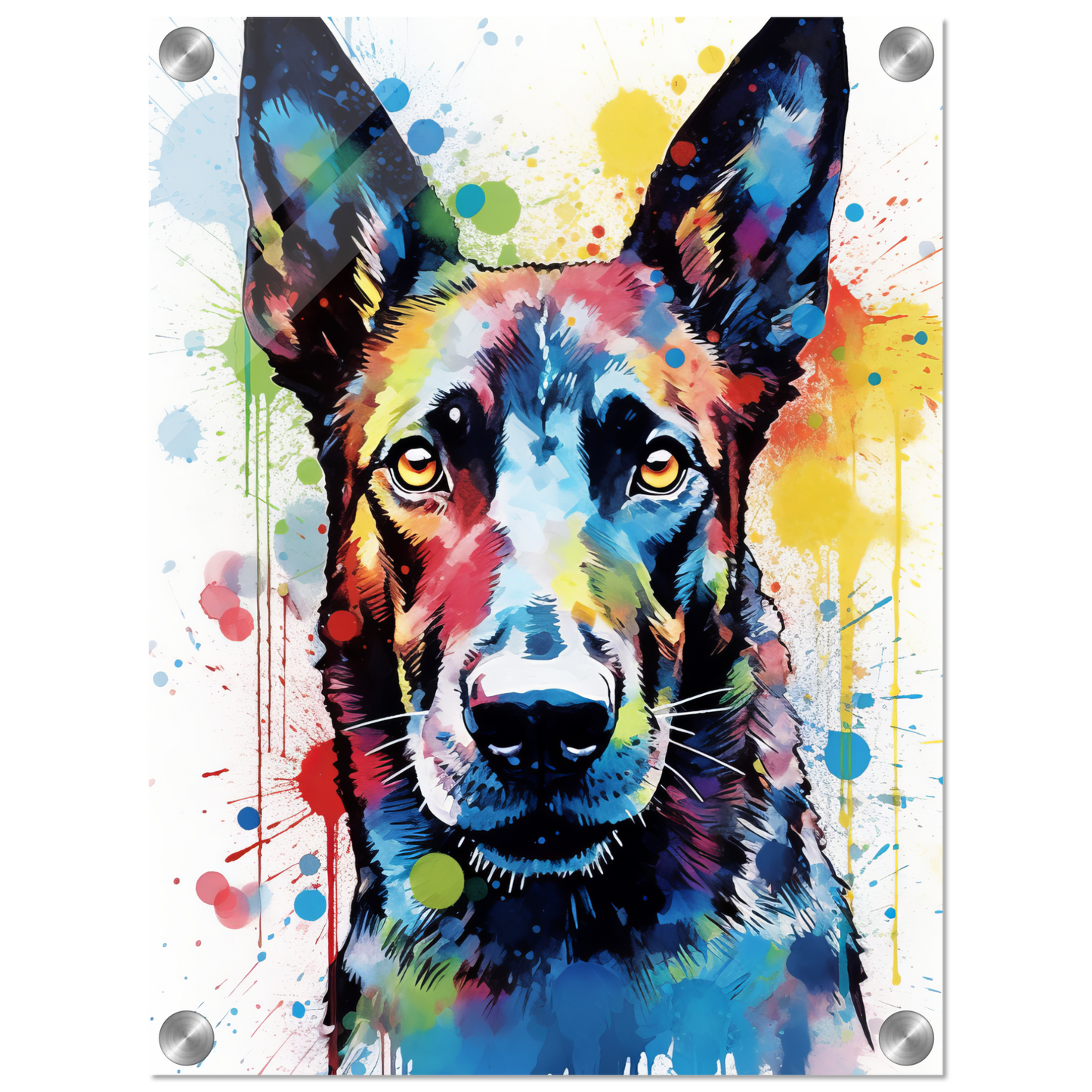 Malinois Hund Pop-Art (DOG342)