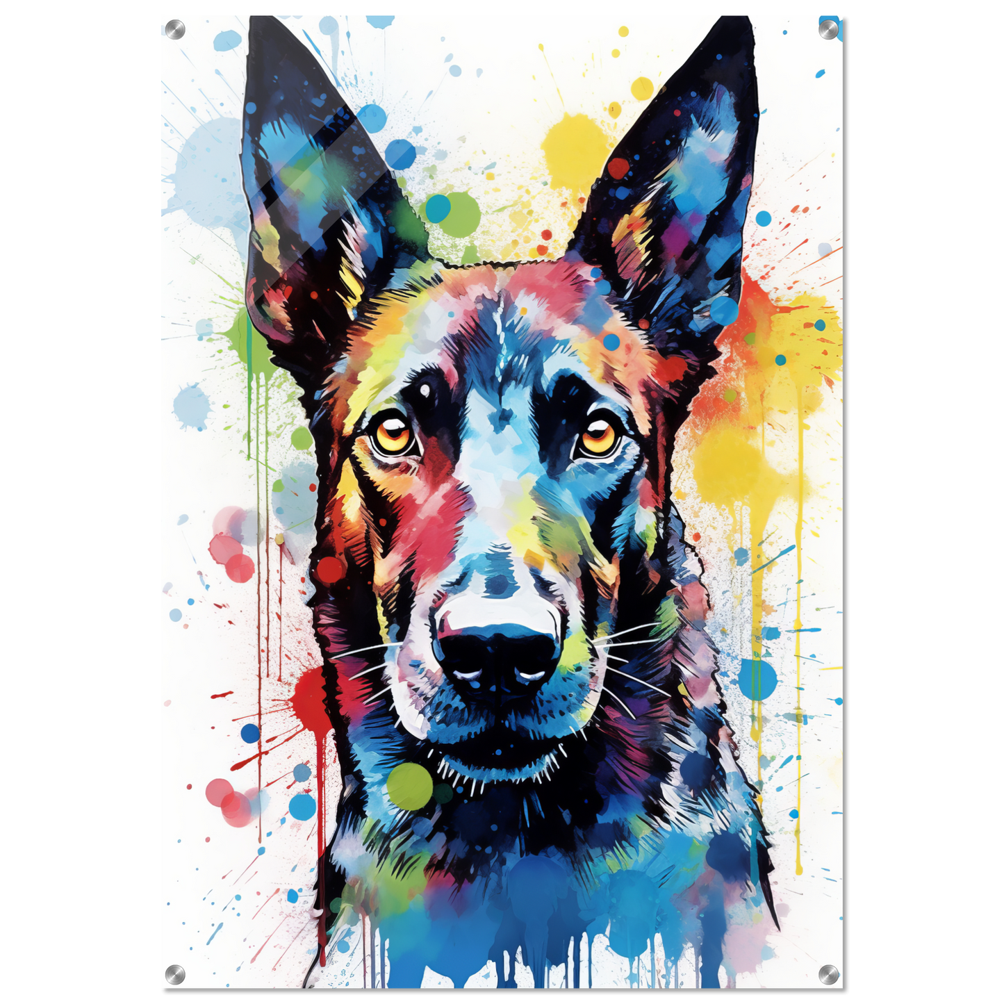 Malinois Hund Pop-Art (DOG342)