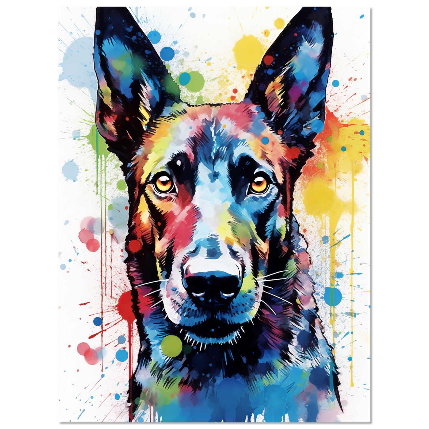 Malinois Hund Pop-Art (DOG342)