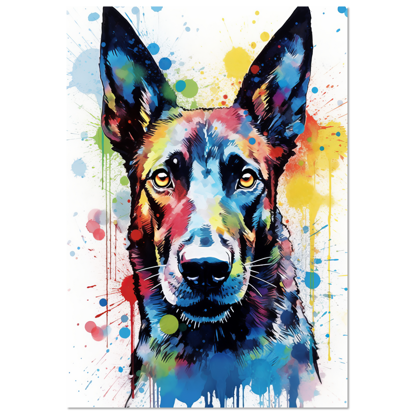 Malinois Hund Pop-Art (DOG342)
