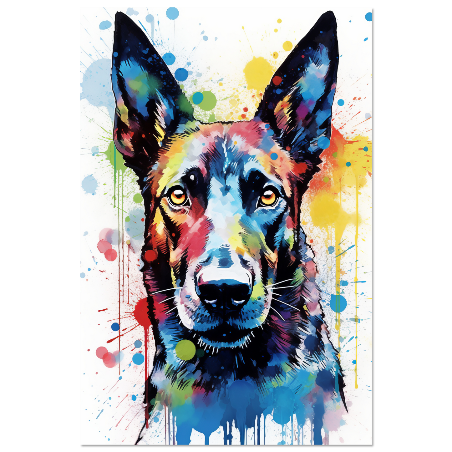 Malinois Hund Pop-Art (DOG342)