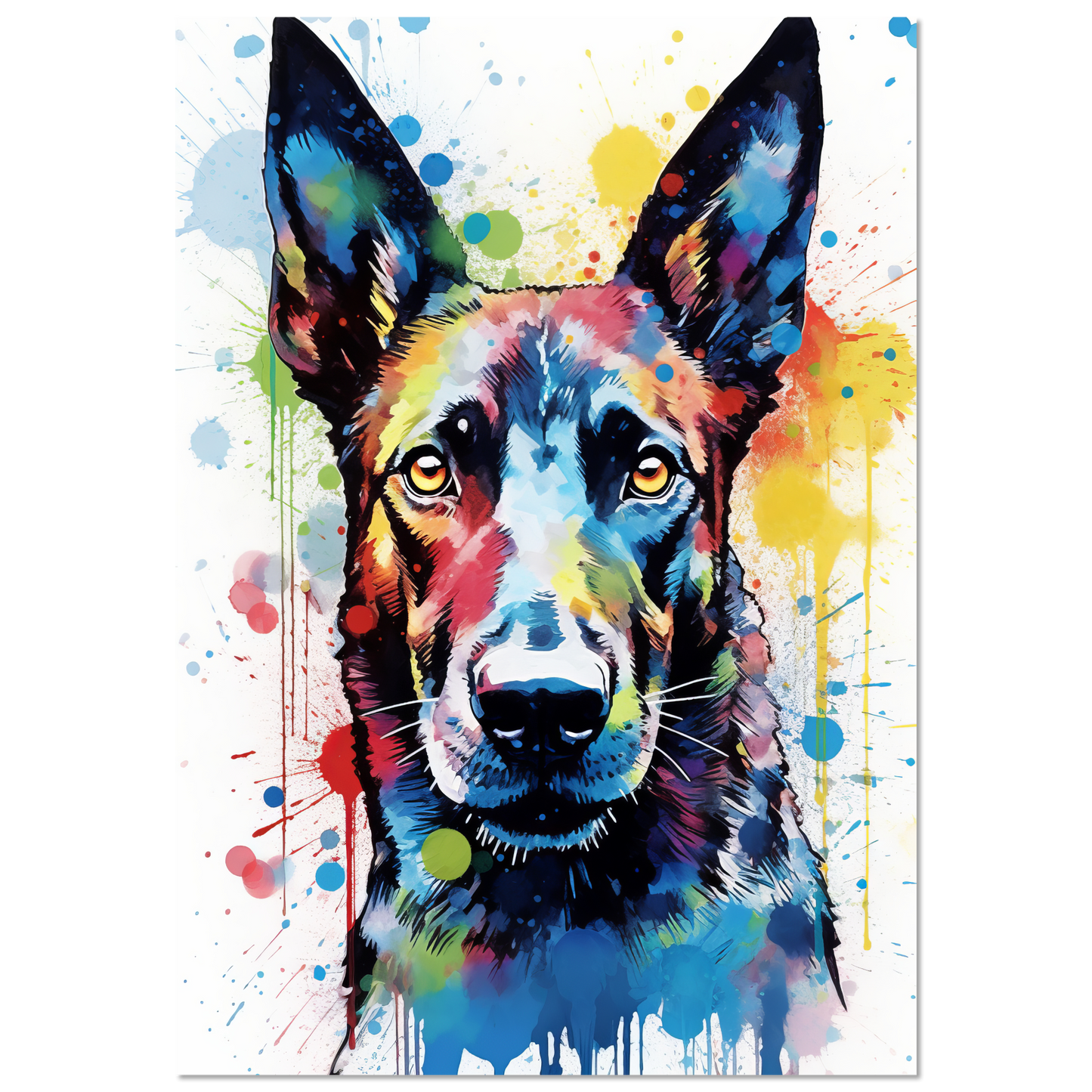 Malinois Hund Pop-Art (DOG342)