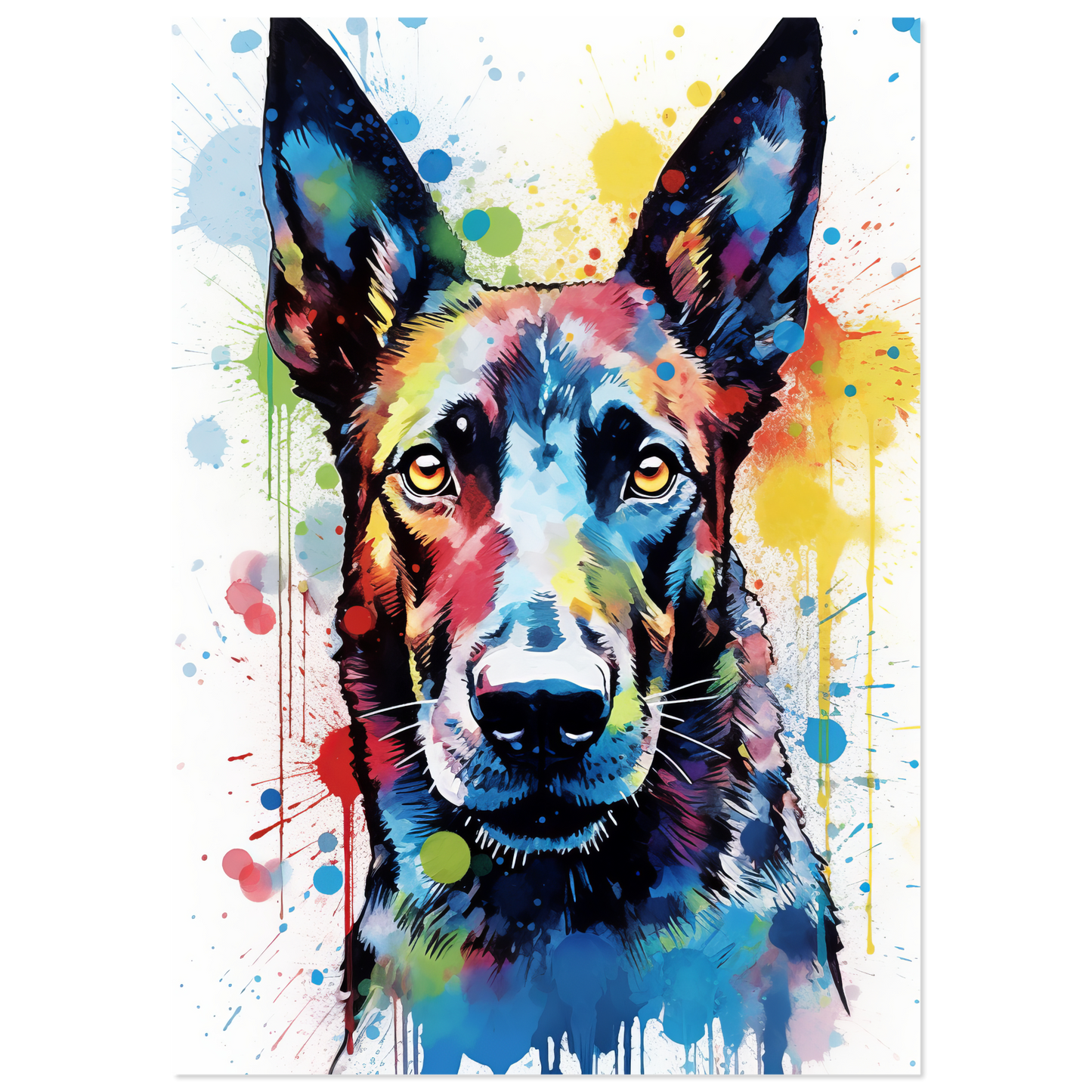 Malinois Hund Pop-Art (DOG342)
