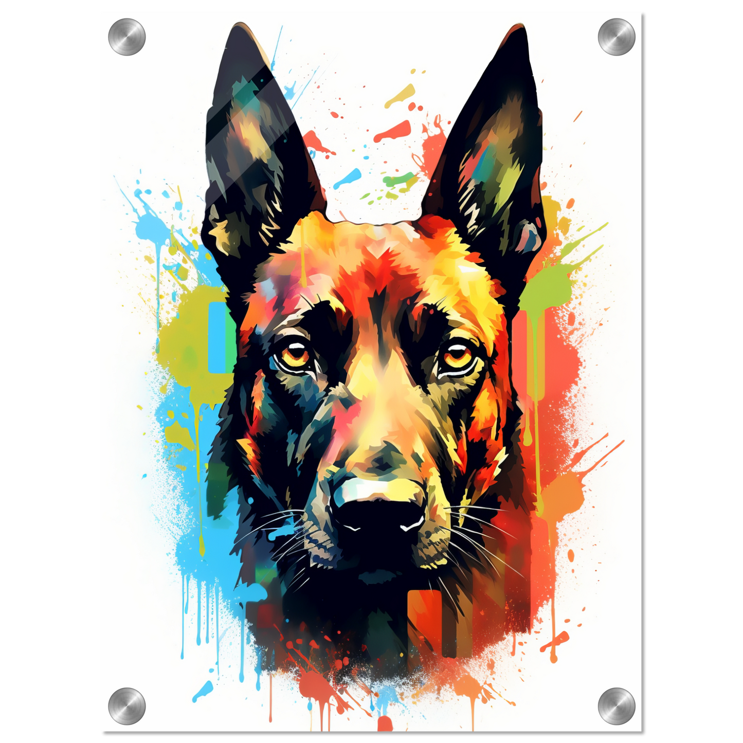Malinois Hund Pop-Art (DOG343)