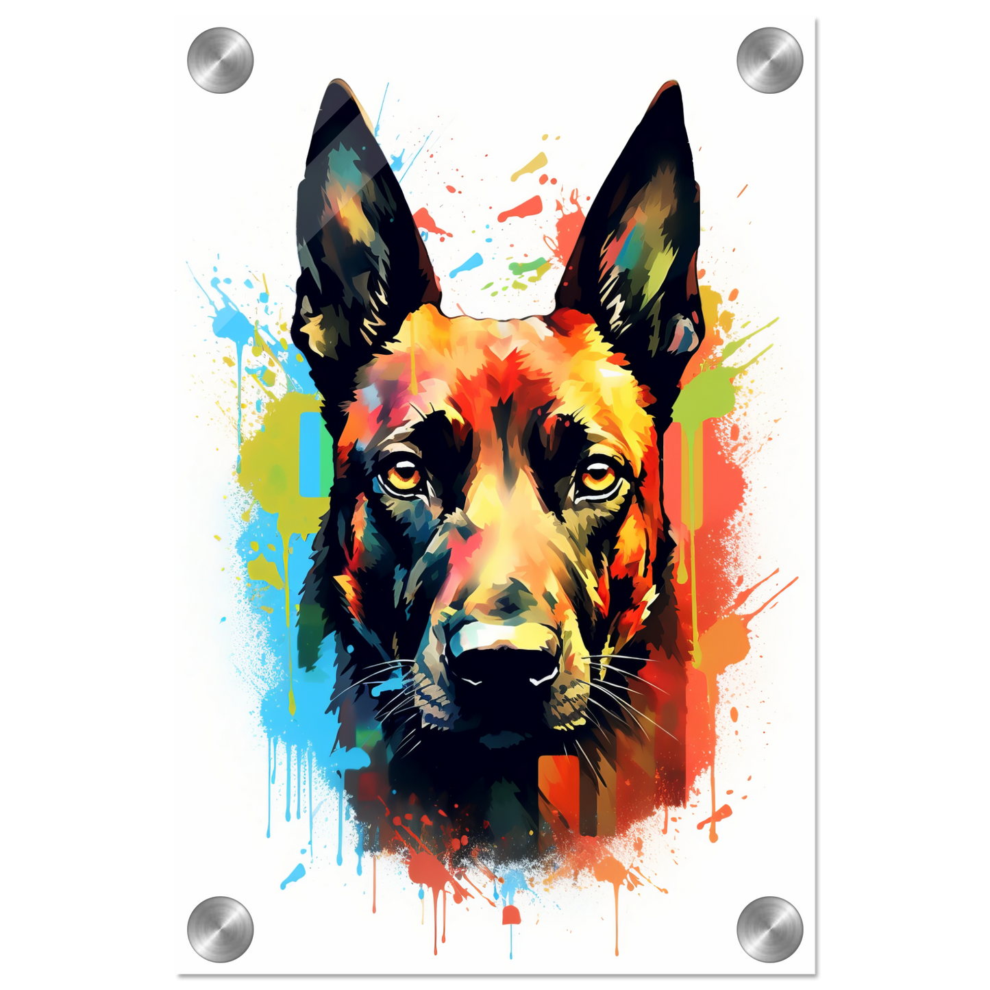 Malinois Hund Pop-Art (DOG343)