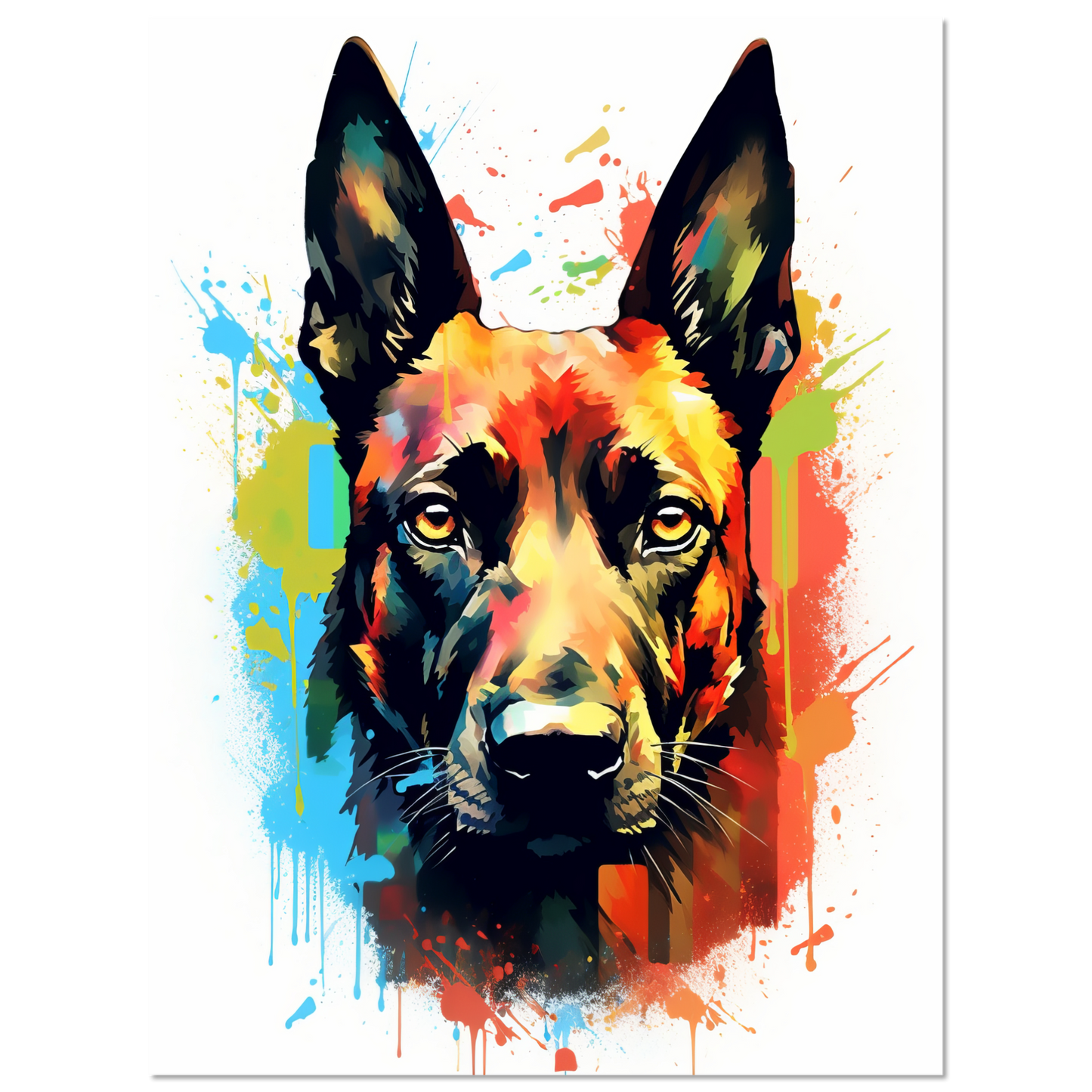 Malinois Hund Pop-Art (DOG343)