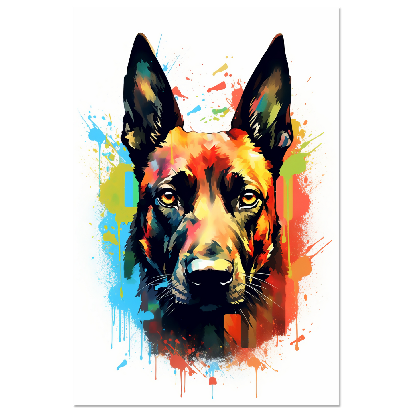Malinois Hund Pop-Art (DOG343)