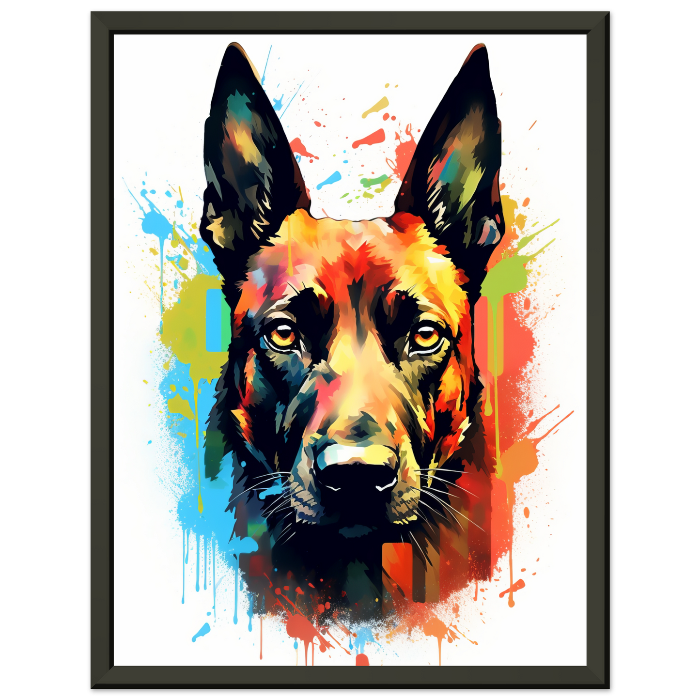 Malinois Hund Pop-Art (DOG343)
