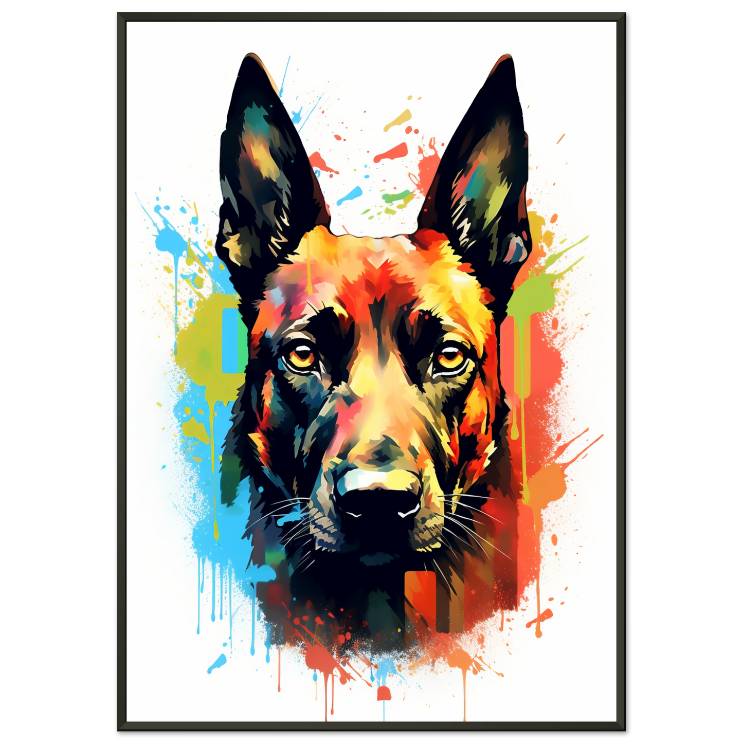 Malinois Hund Pop-Art (DOG343)