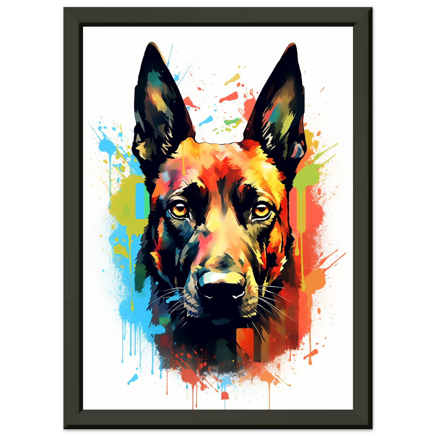 Malinois Hund Pop-Art (DOG343)