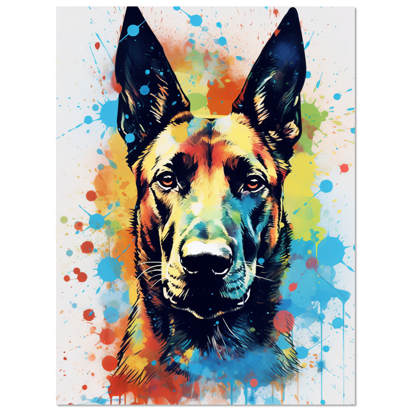 Malinois Hund Pop-Art (DOG344)
