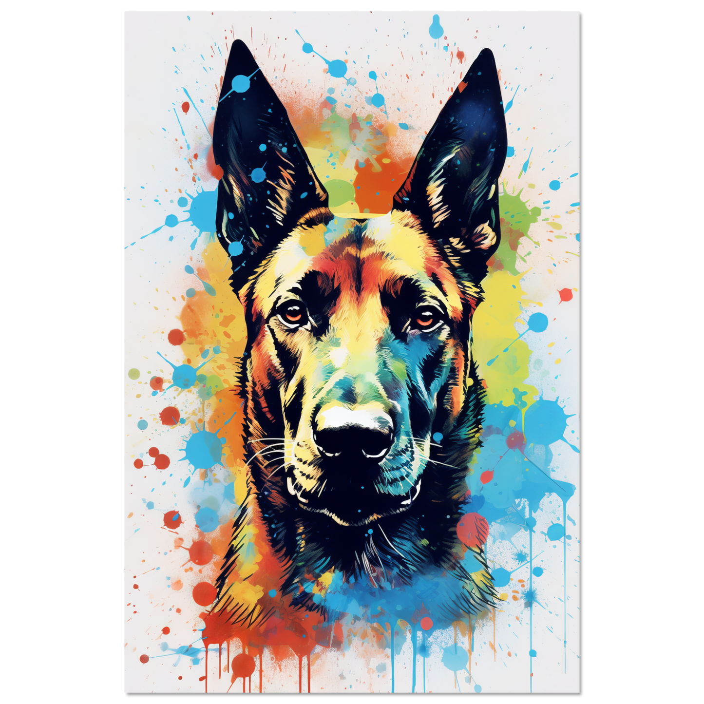 Malinois Hund Pop-Art (DOG344)