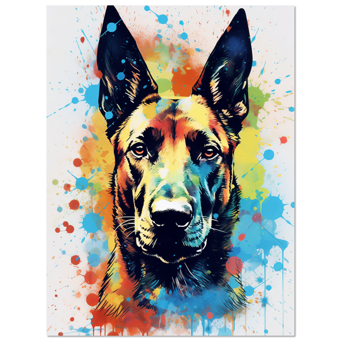 Malinois Hund Pop-Art (DOG344)
