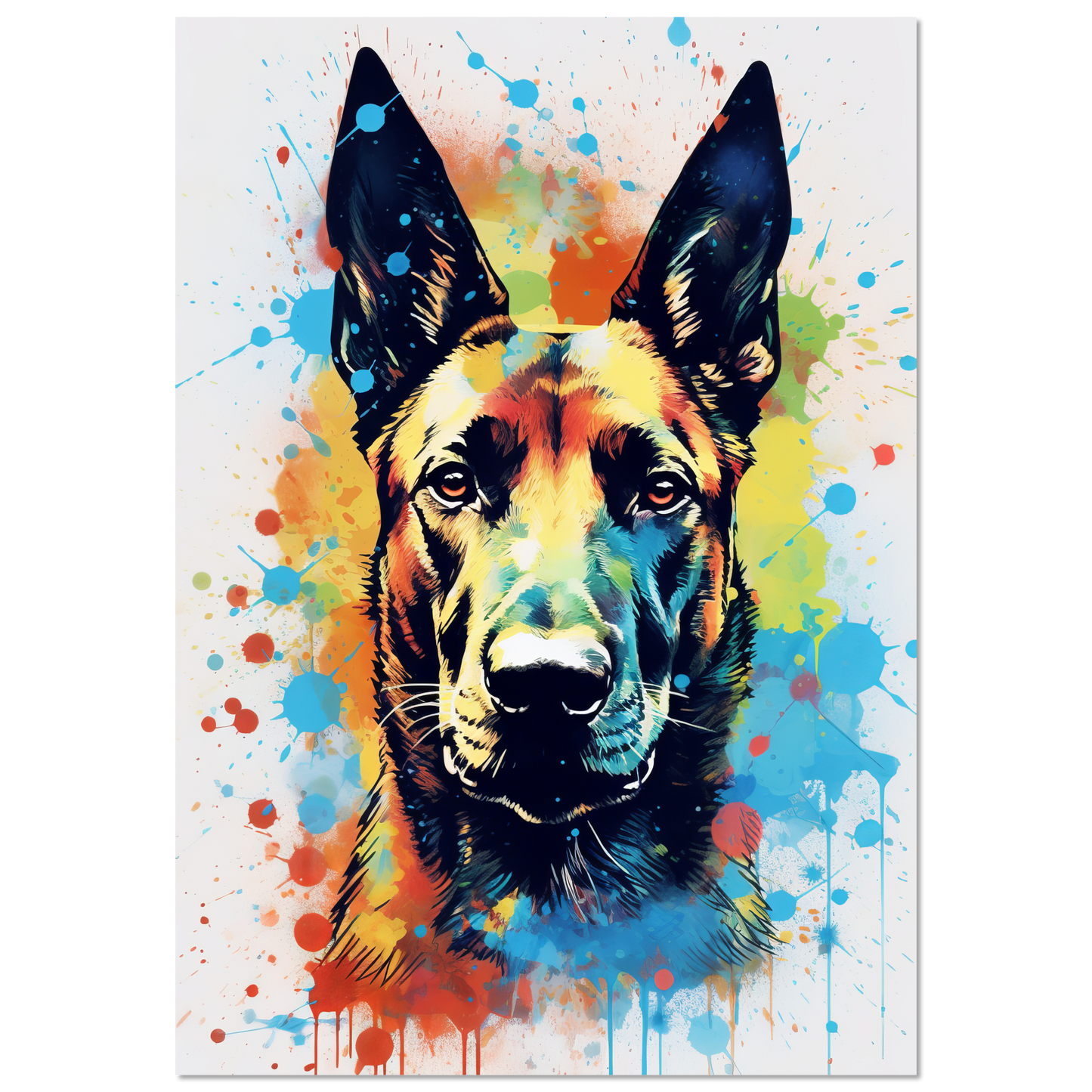 Malinois Hund Pop-Art (DOG344)