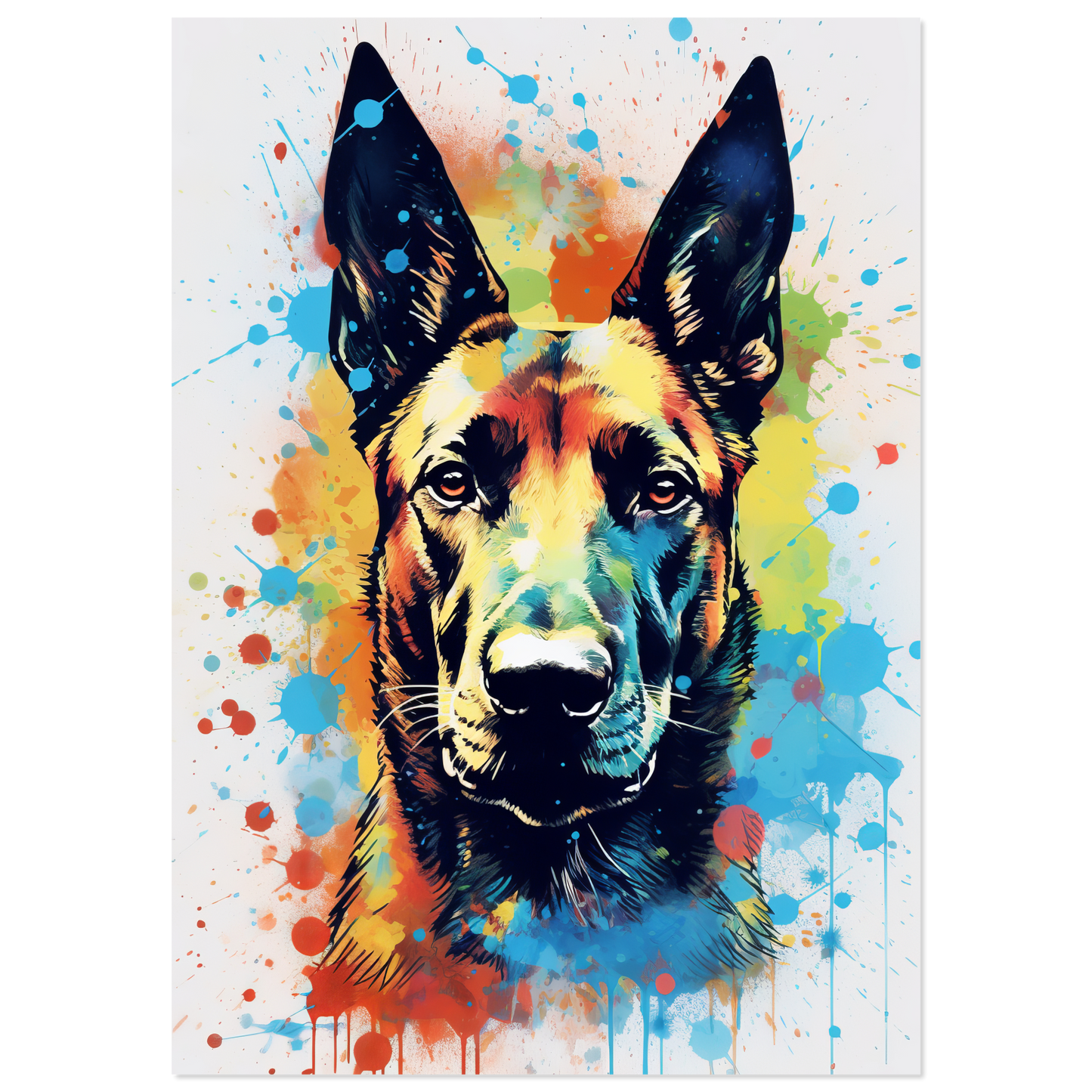 Malinois Hund Pop-Art (DOG344)
