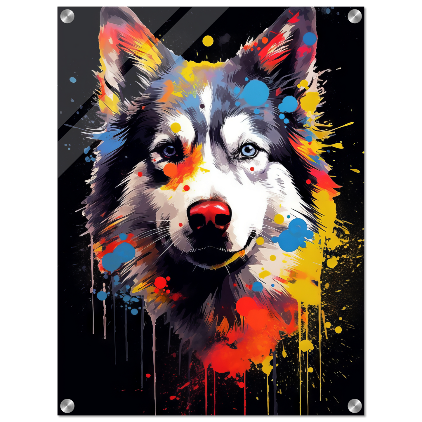 Dog Huskie Pop Art (DOG34)