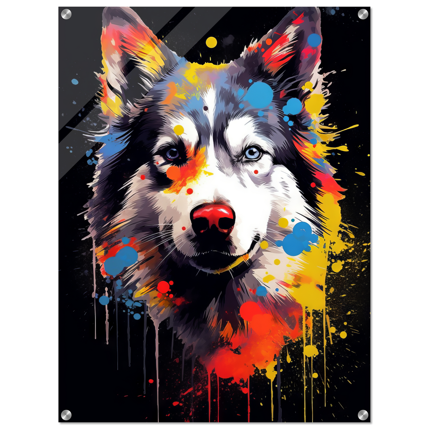Dog Huskie Pop Art (DOG34)