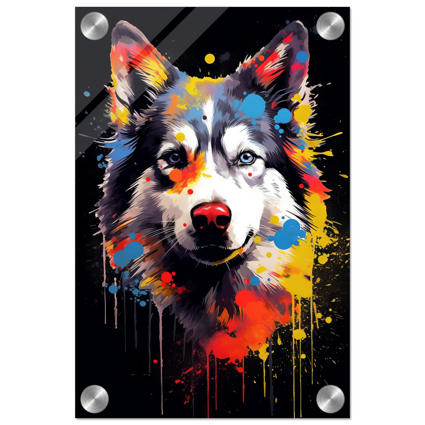 Dog Huskie Pop Art (DOG34)