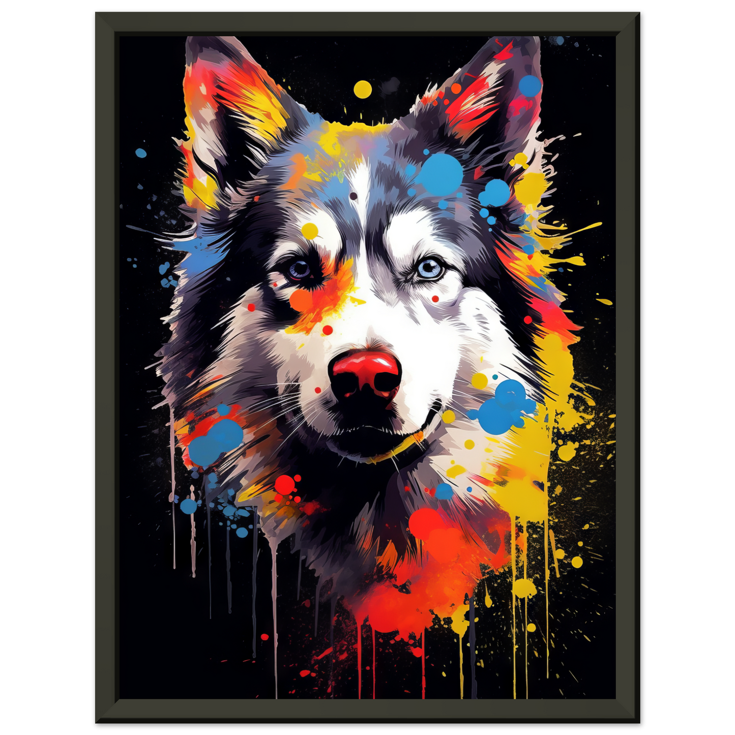 Dog Huskie Pop Art (DOG34)