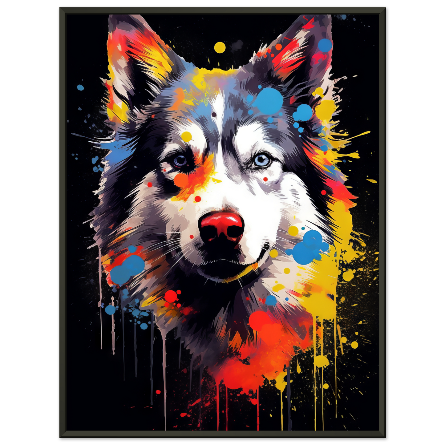 Dog Huskie Pop Art (DOG34)