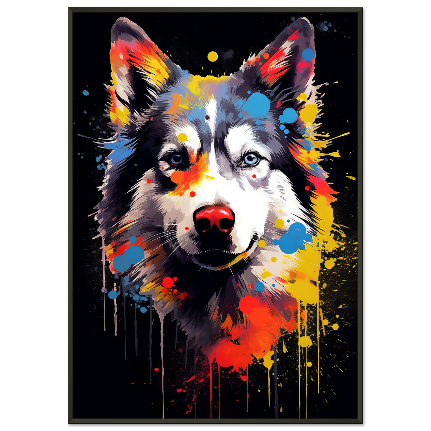 Dog Huskie Pop Art (DOG34)