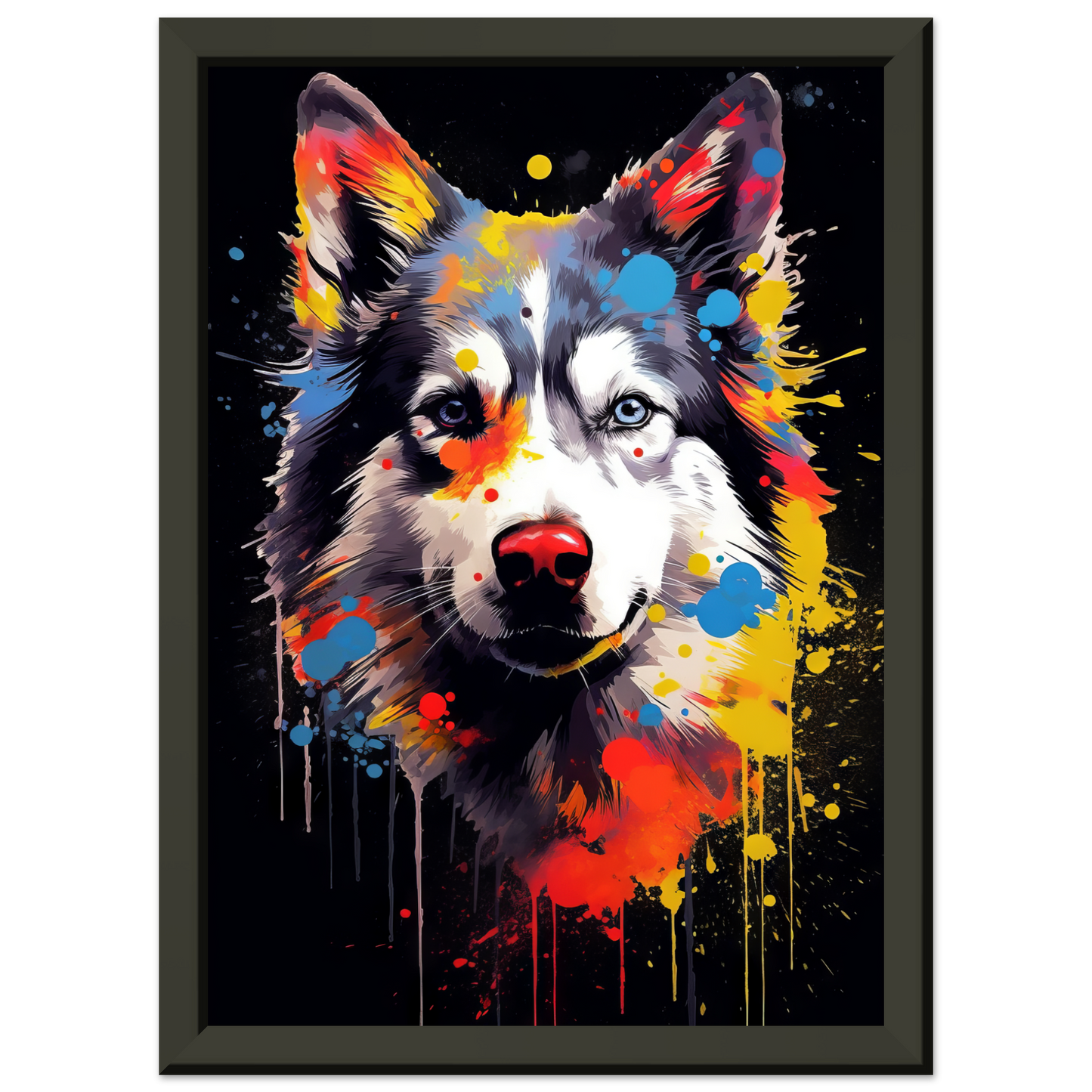 Dog Huskie Pop Art (DOG34)