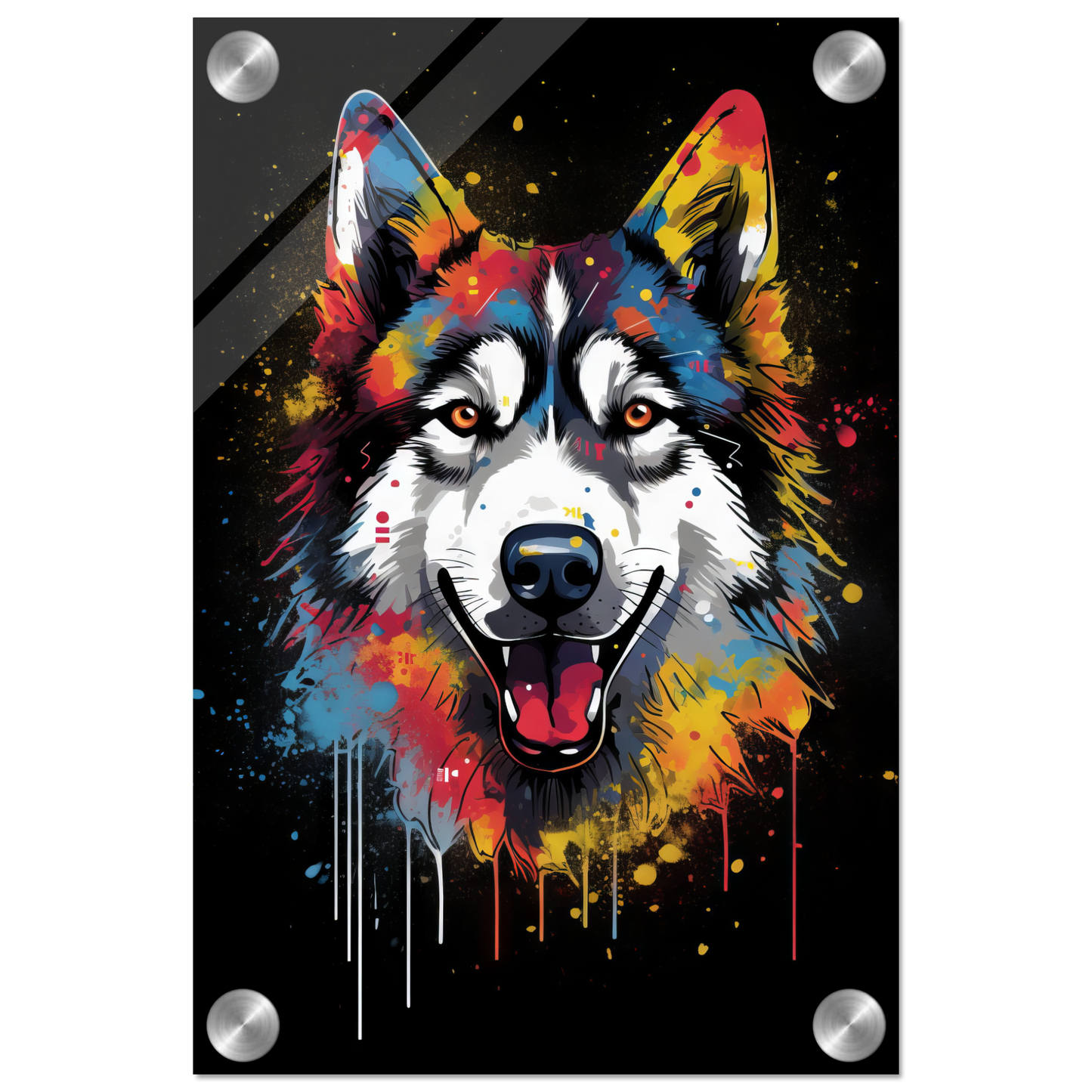 Dog Huskie Pop Art (DOG35)