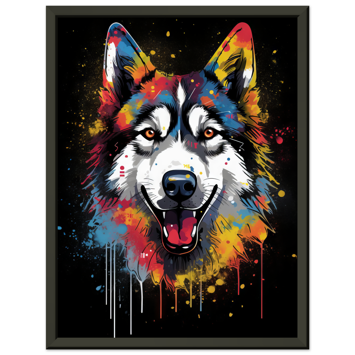 Dog Huskie Pop Art (DOG35)