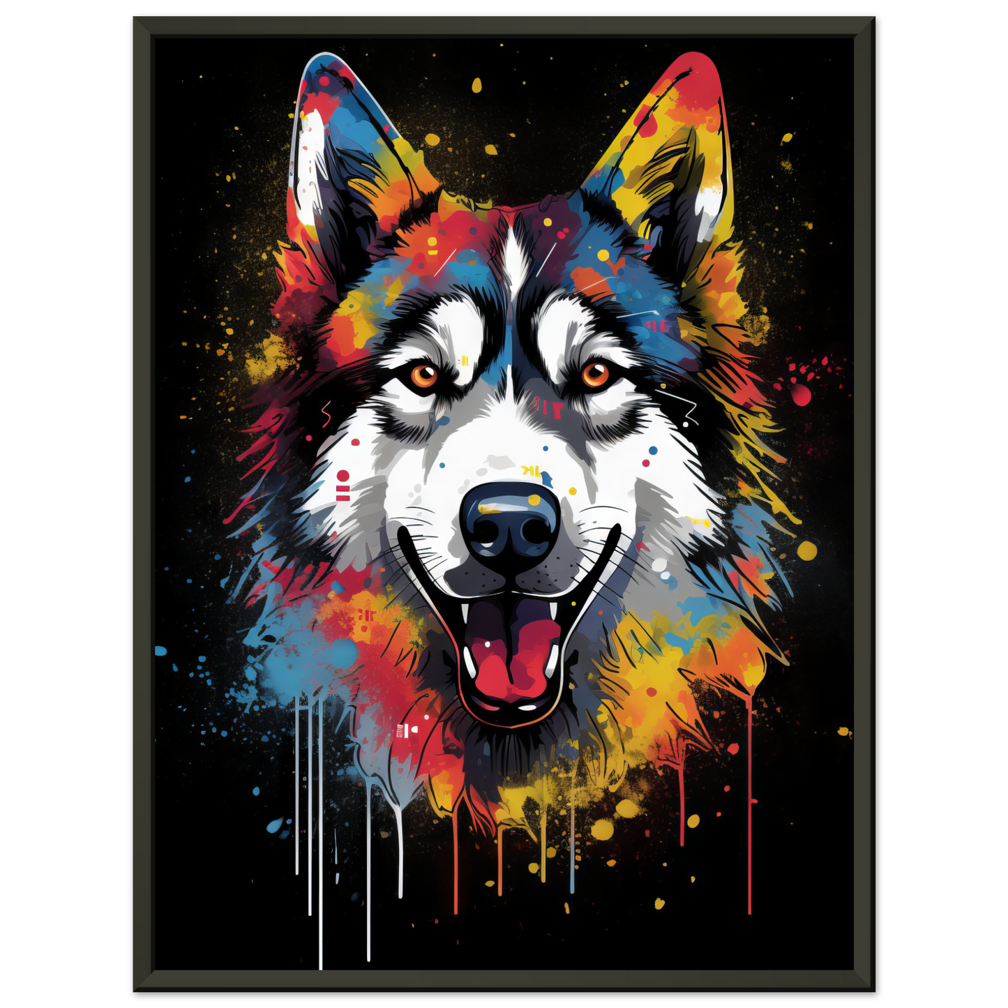 Dog Huskie Pop Art (DOG35)
